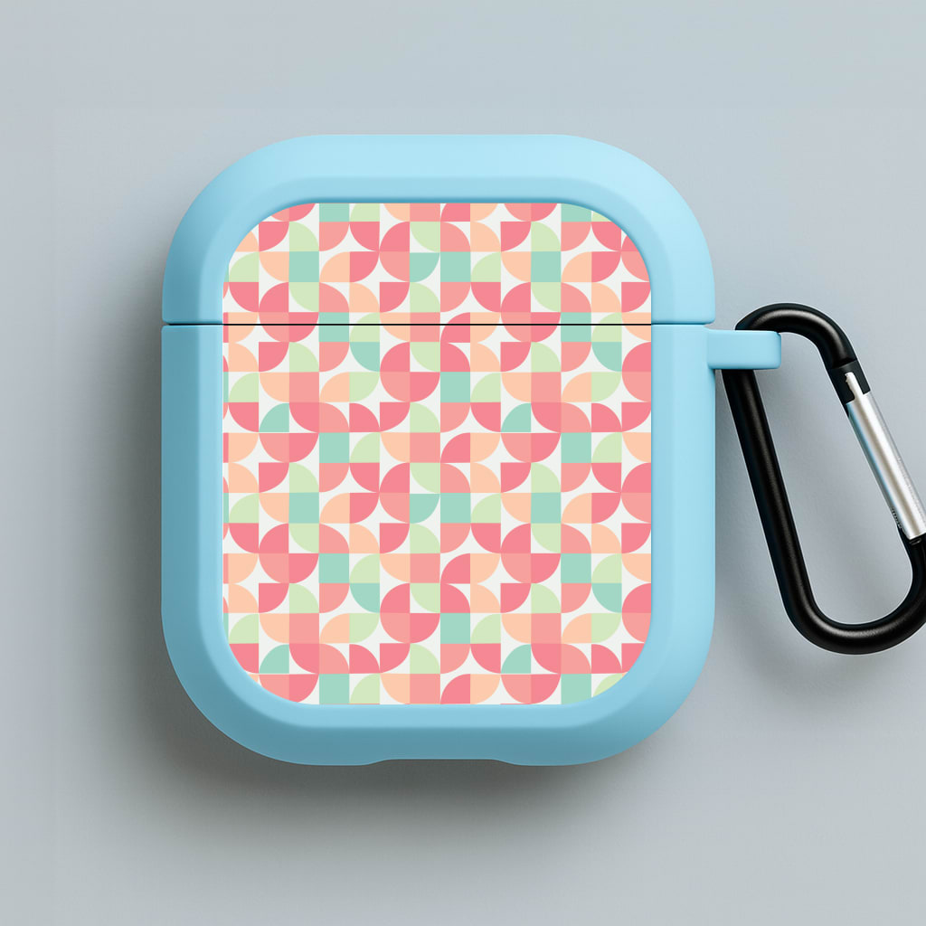 Abstract Patterns 22 Blue AirPods Case