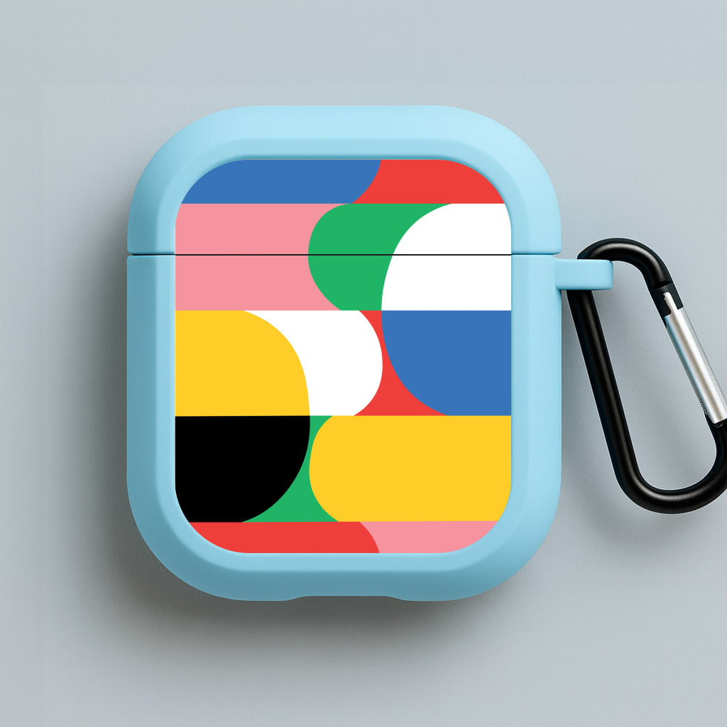 Abstract Patterns 27 Blue AirPods Case