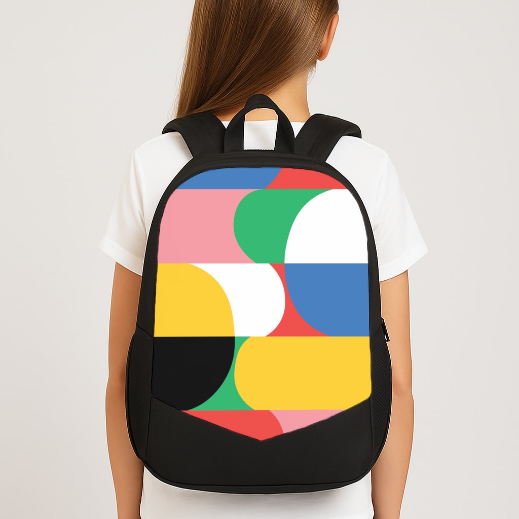 Abstract Patterns 27 Large School Bag