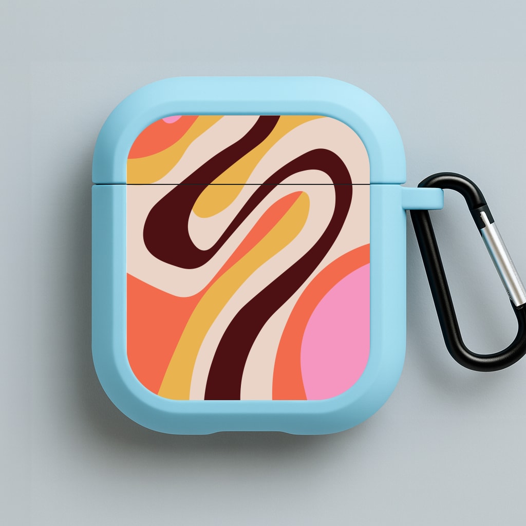 Abstract Patterns 29 Blue AirPods Case