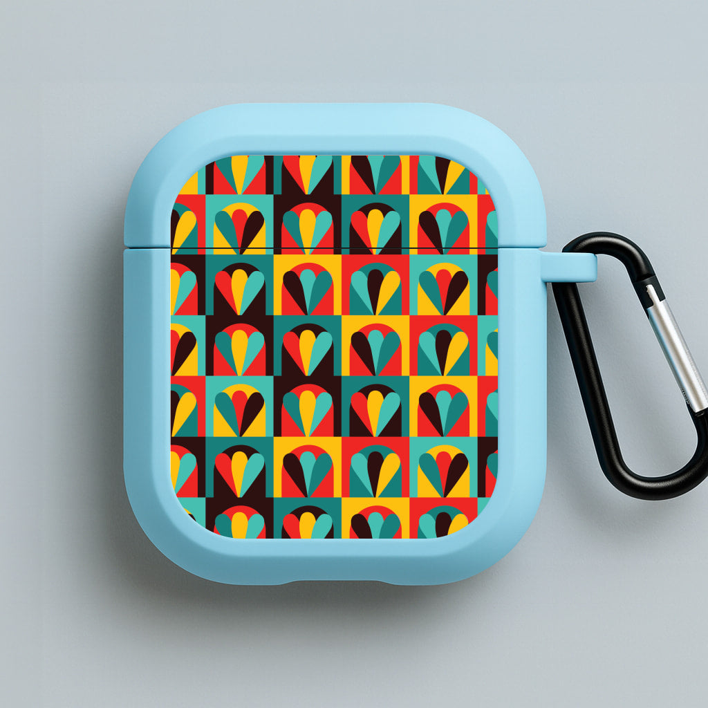 Abstract Pattern 2 Blue AirPods Case