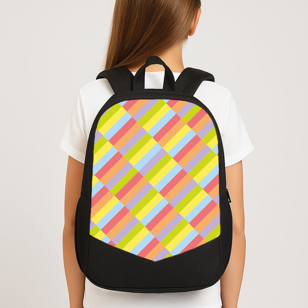 Abstract Pattern 7 Large School Bag