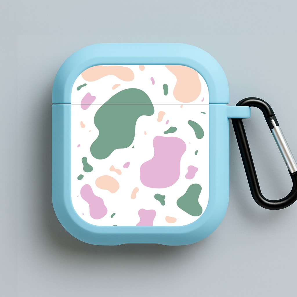 Abstract Pattern 8 Blue AirPods Case