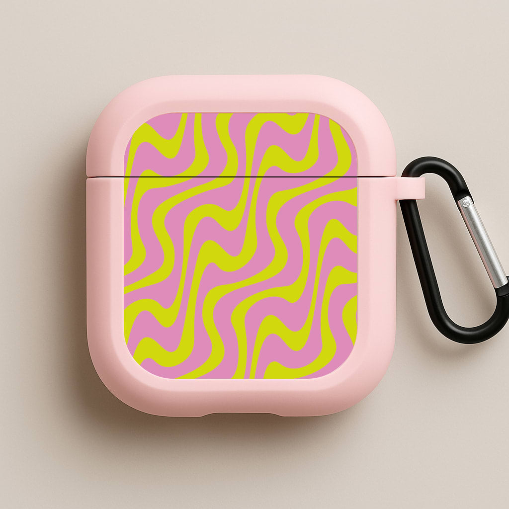 Abstract Pattern 9 Pink AirPods Case
