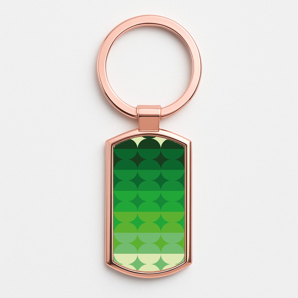 Abstract Pattern 16 Rose Gold Keyring
