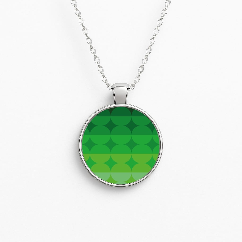 Abstract Pattern 16 Circle Necklace