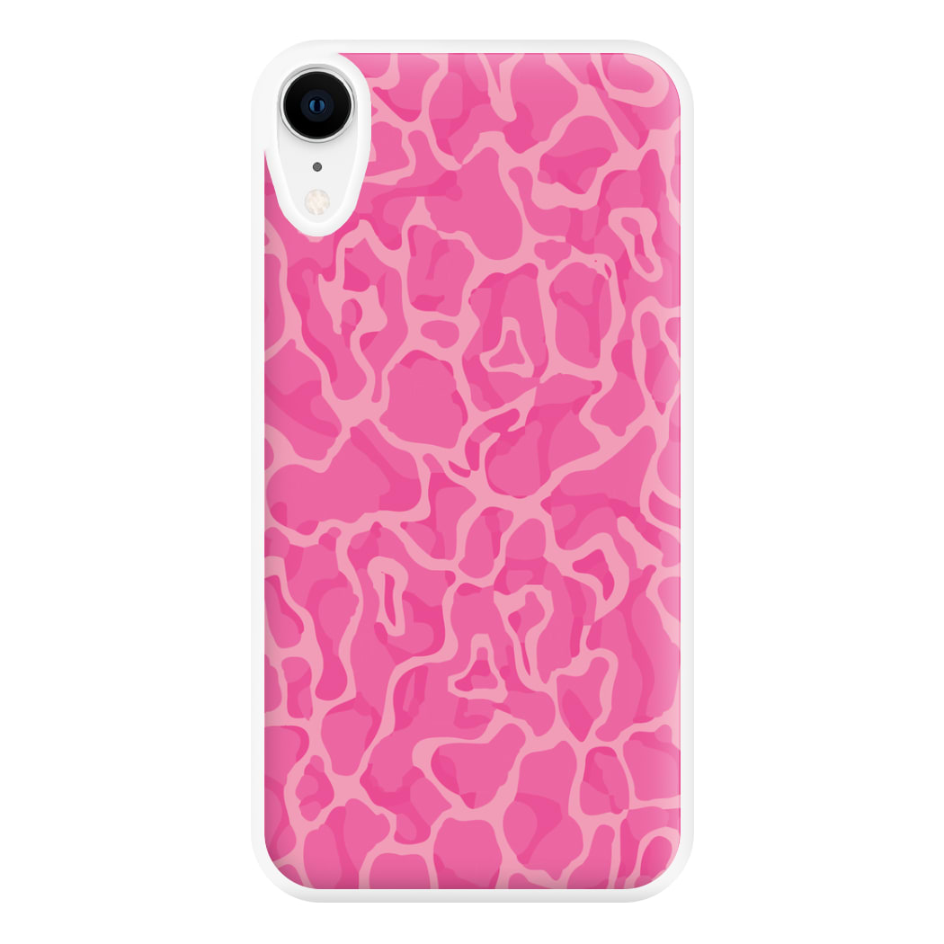 Orange Retro Flowers Pattern Phone Case for iPhone XR