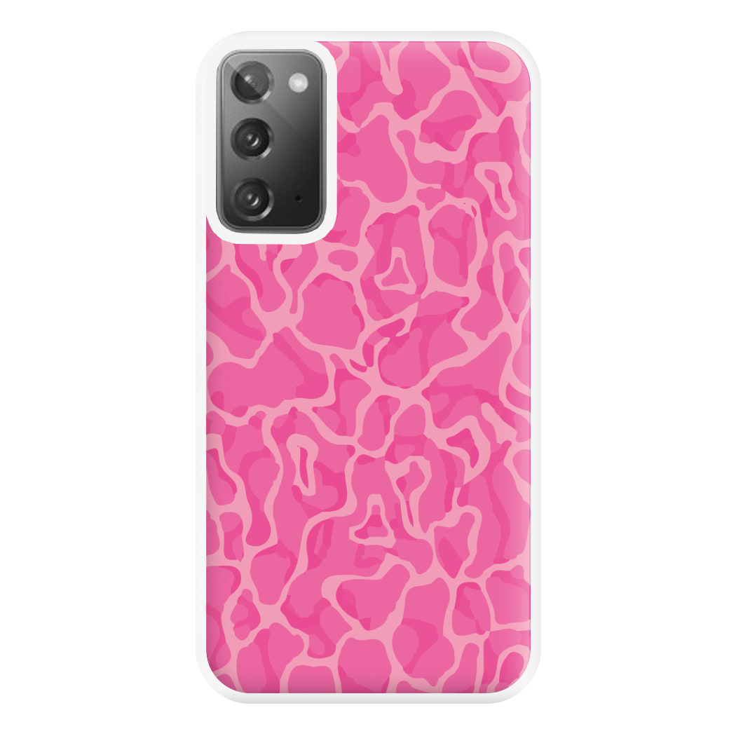 Orange Retro Flowers Pattern Phone Case for Galaxy Note 20 Ultra
