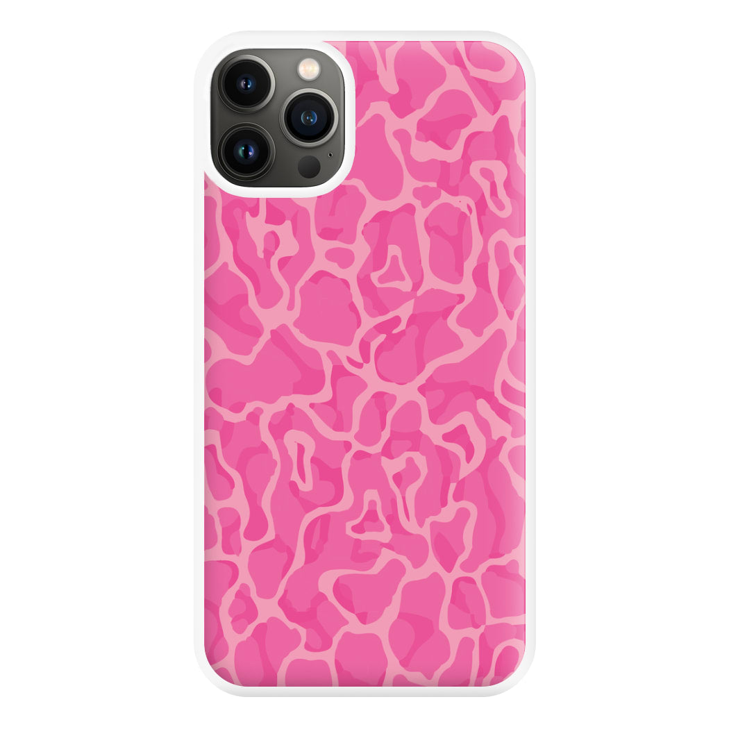 Orange Retro Flowers Pattern Phone Case for iPhone 13