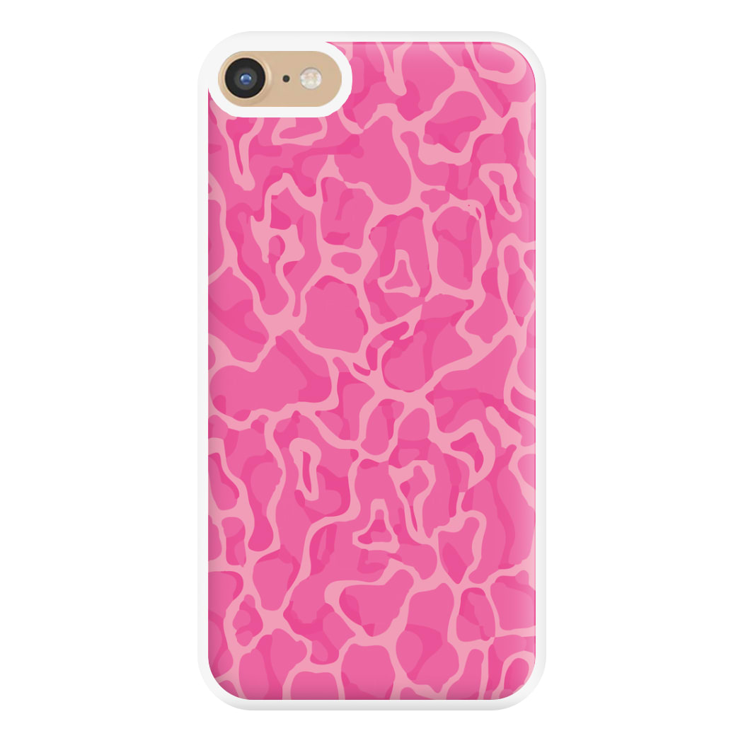 Orange Retro Flowers Pattern Phone Case for iPhone 6 / 7 / 8 / SE