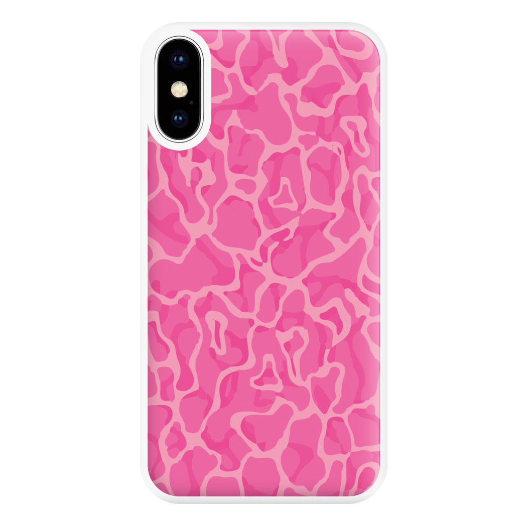 Orange Retro Flowers Pattern Phone Case for iPhone XS Max