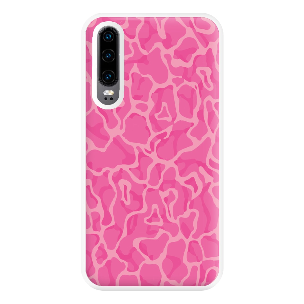 Orange Retro Flowers Pattern Phone Case for Huawei P30