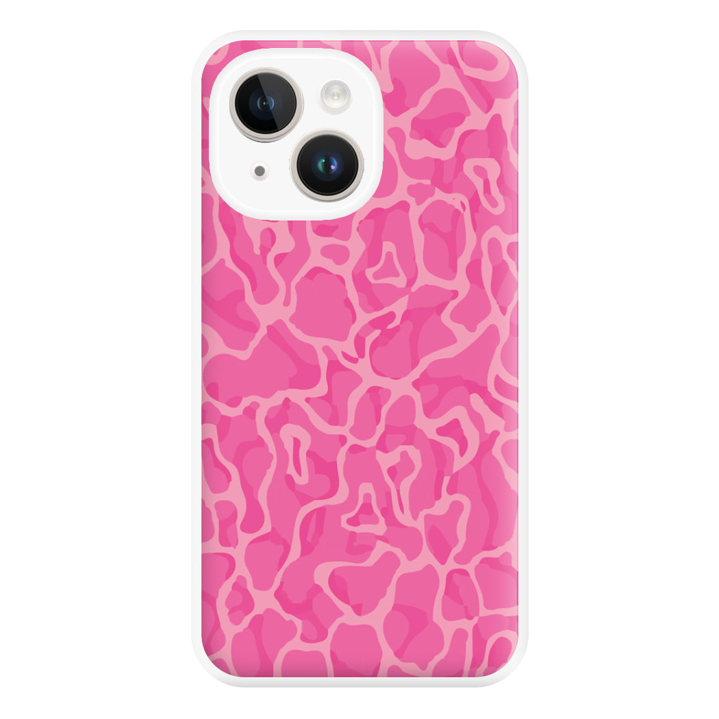Orange Retro Flowers Pattern Phone Case for iPhone 14 Plus