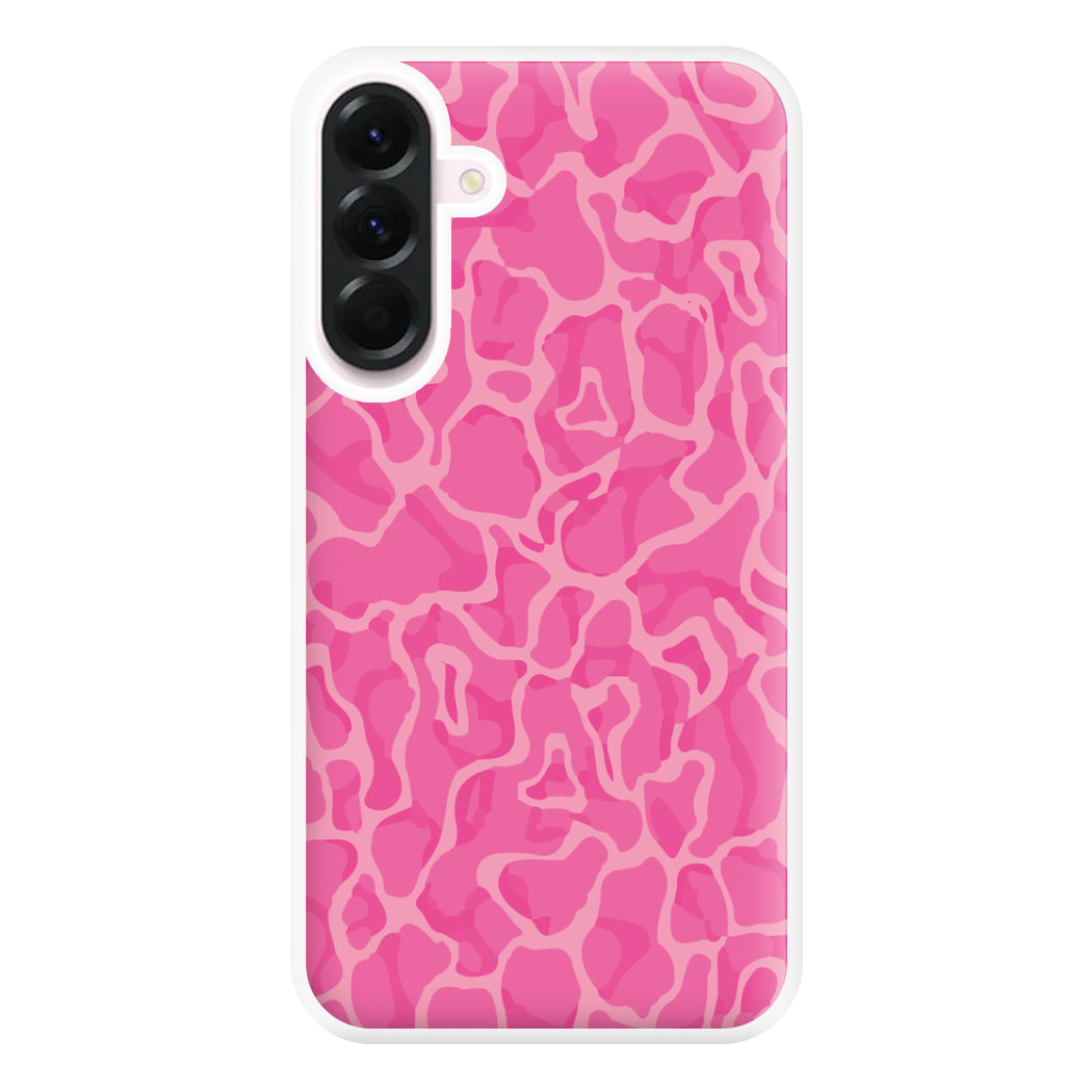 Orange Retro Flowers Pattern Phone Case for Galaxy A36