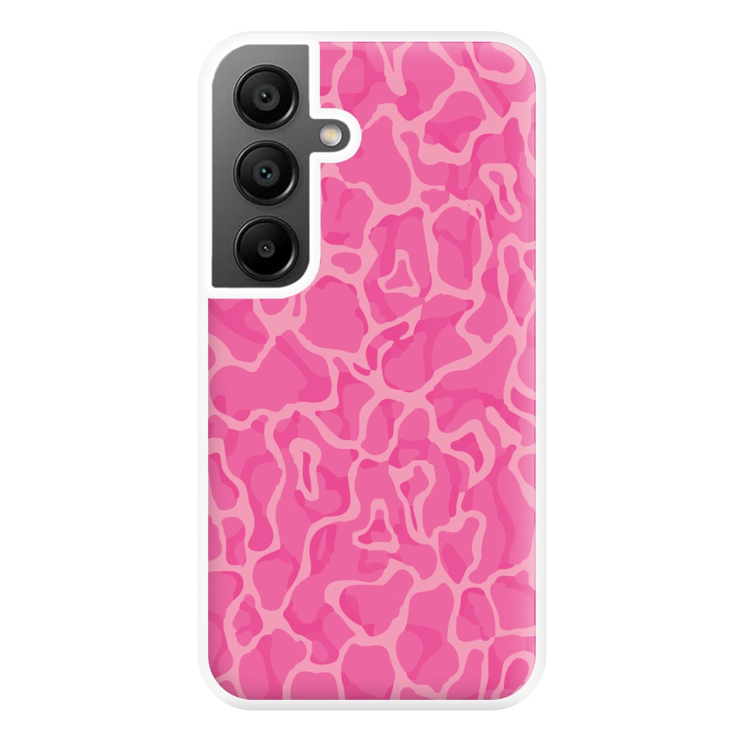 Orange Retro Flowers Pattern Phone Case for Galaxy A56