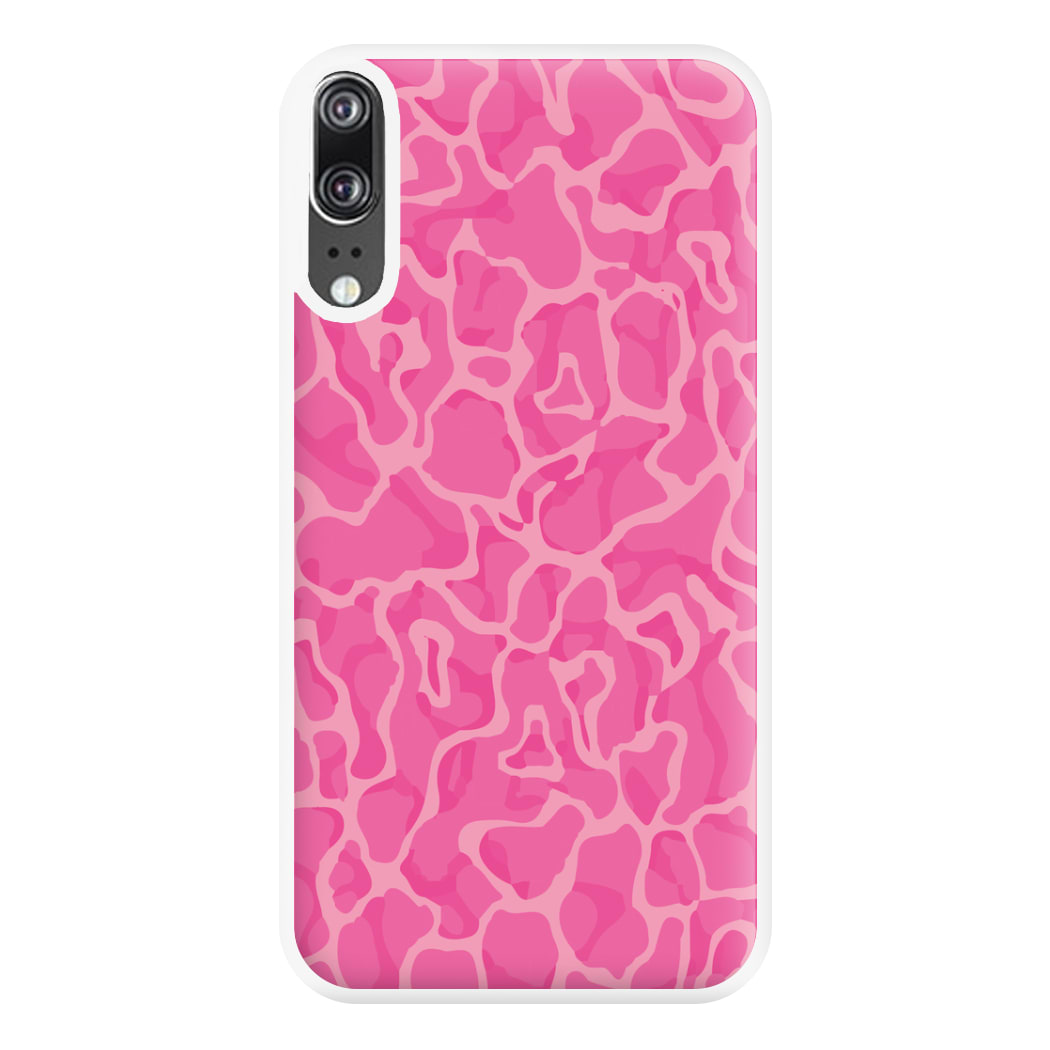 Orange Retro Flowers Pattern Phone Case for Huawei P20