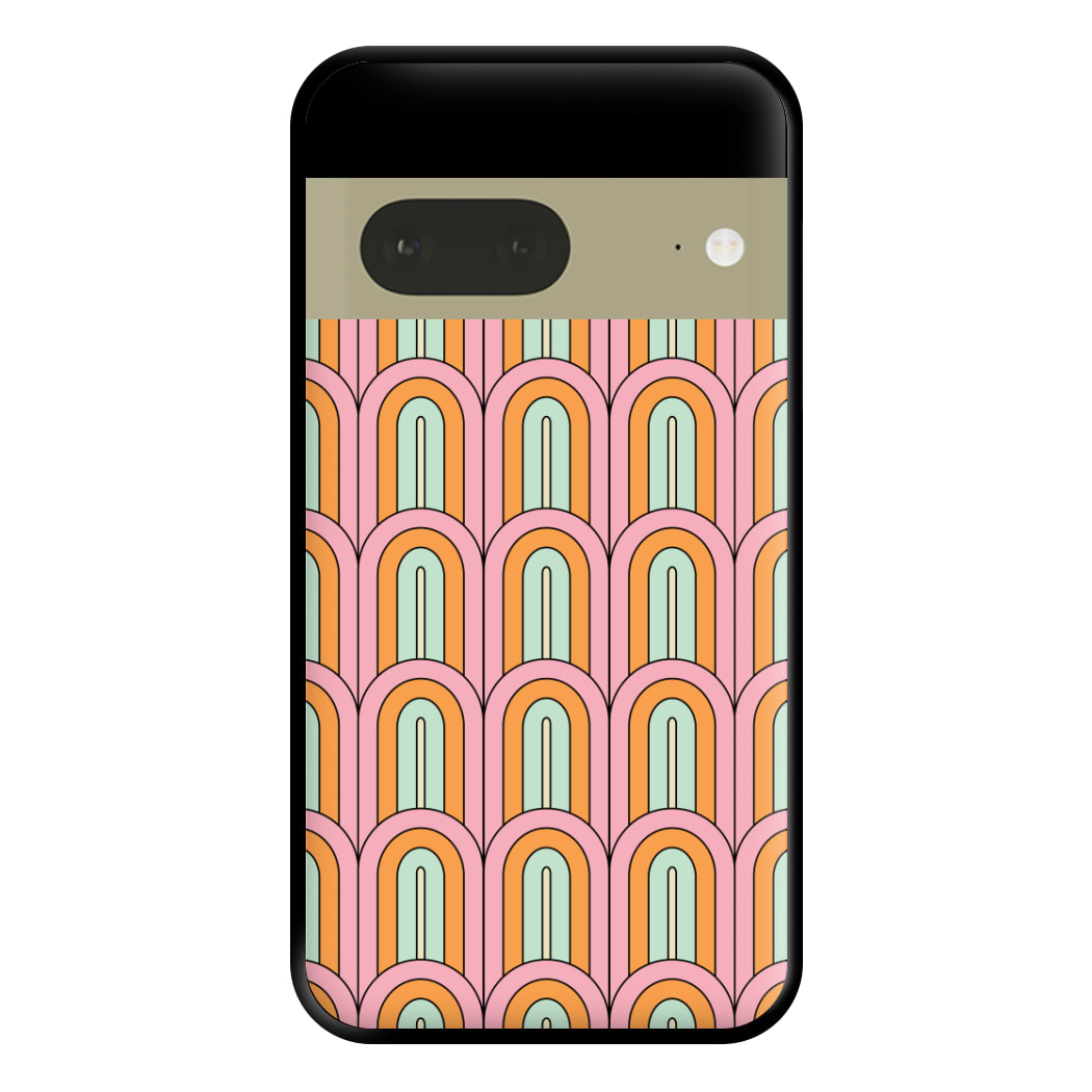 Pastel Retro Arches Pattern Phone Case for Google Pixel 7a