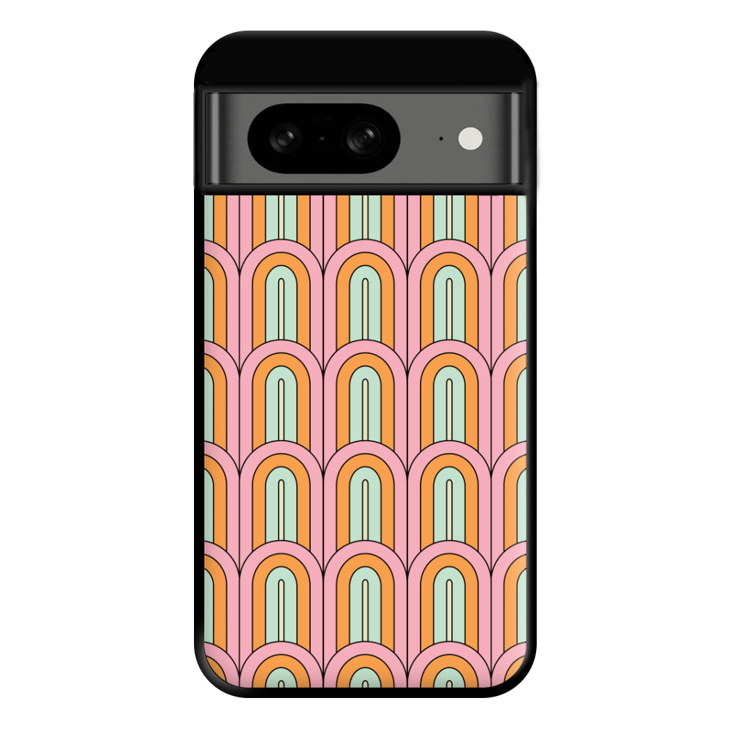 Pastel Retro Arches Pattern Phone Case for Google Pixel 8