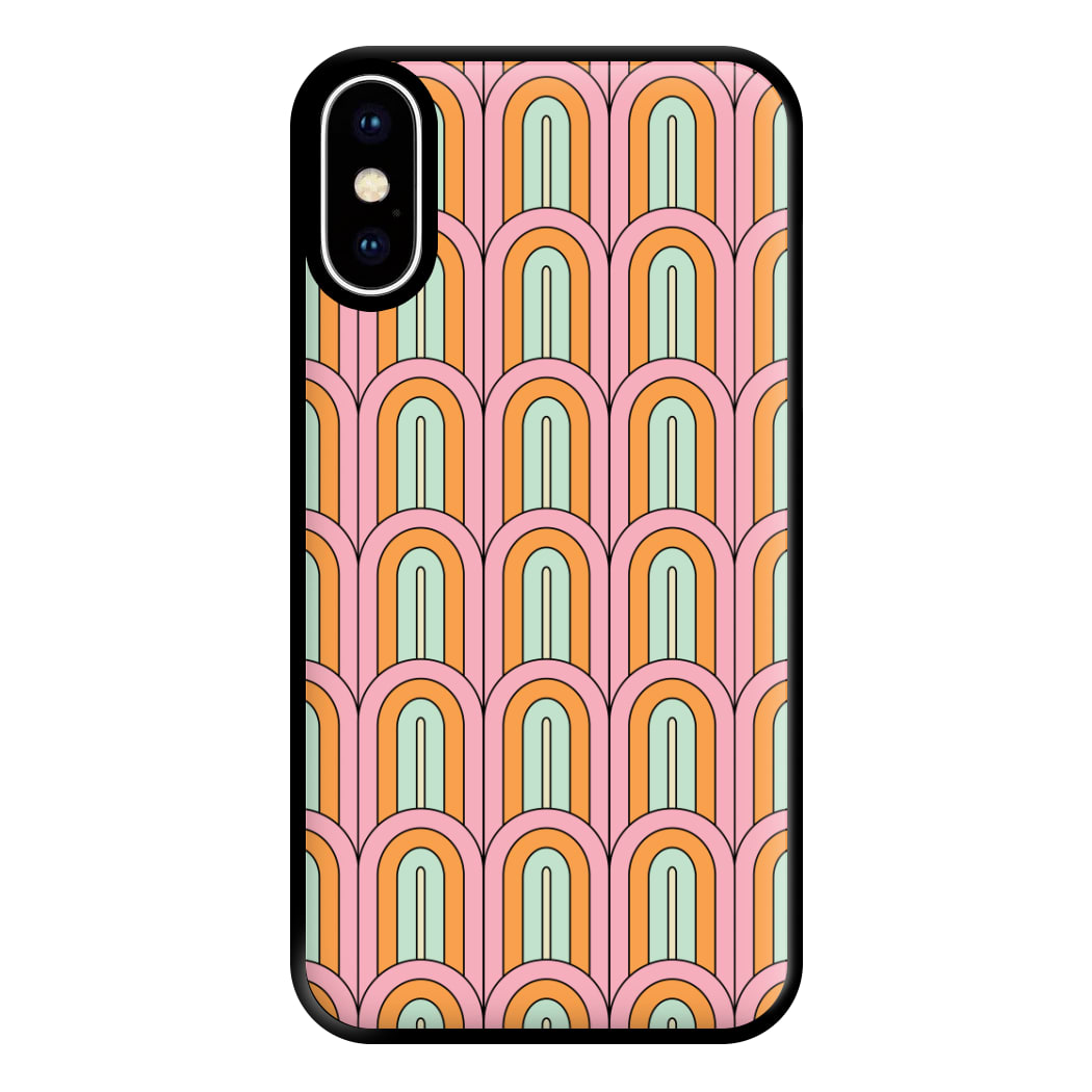 Pastel Retro Arches Pattern Phone Case for iPhone XS Max