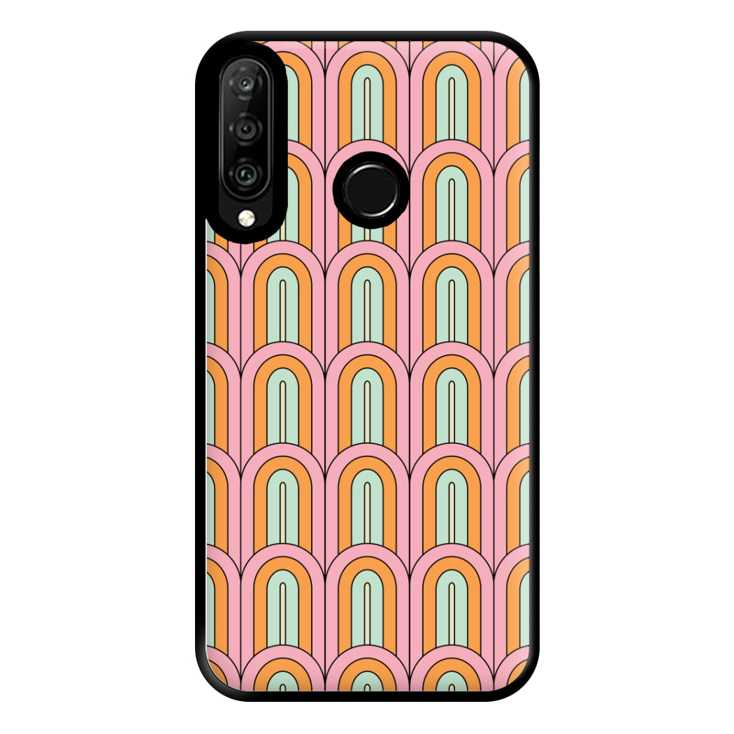 Pastel Retro Arches Pattern Phone Case for Huawei P30 Lite