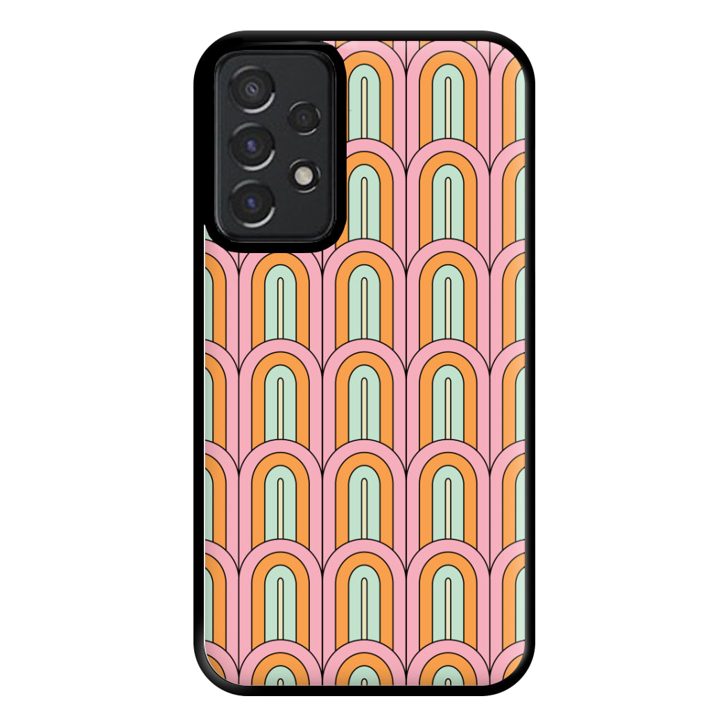 Pastel Retro Arches Pattern Phone Case for Galaxy A52 / A52s