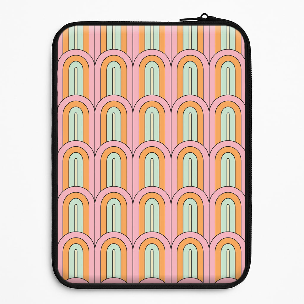 Pastel Retro Arches Pattern Universal Laptop Sleeve