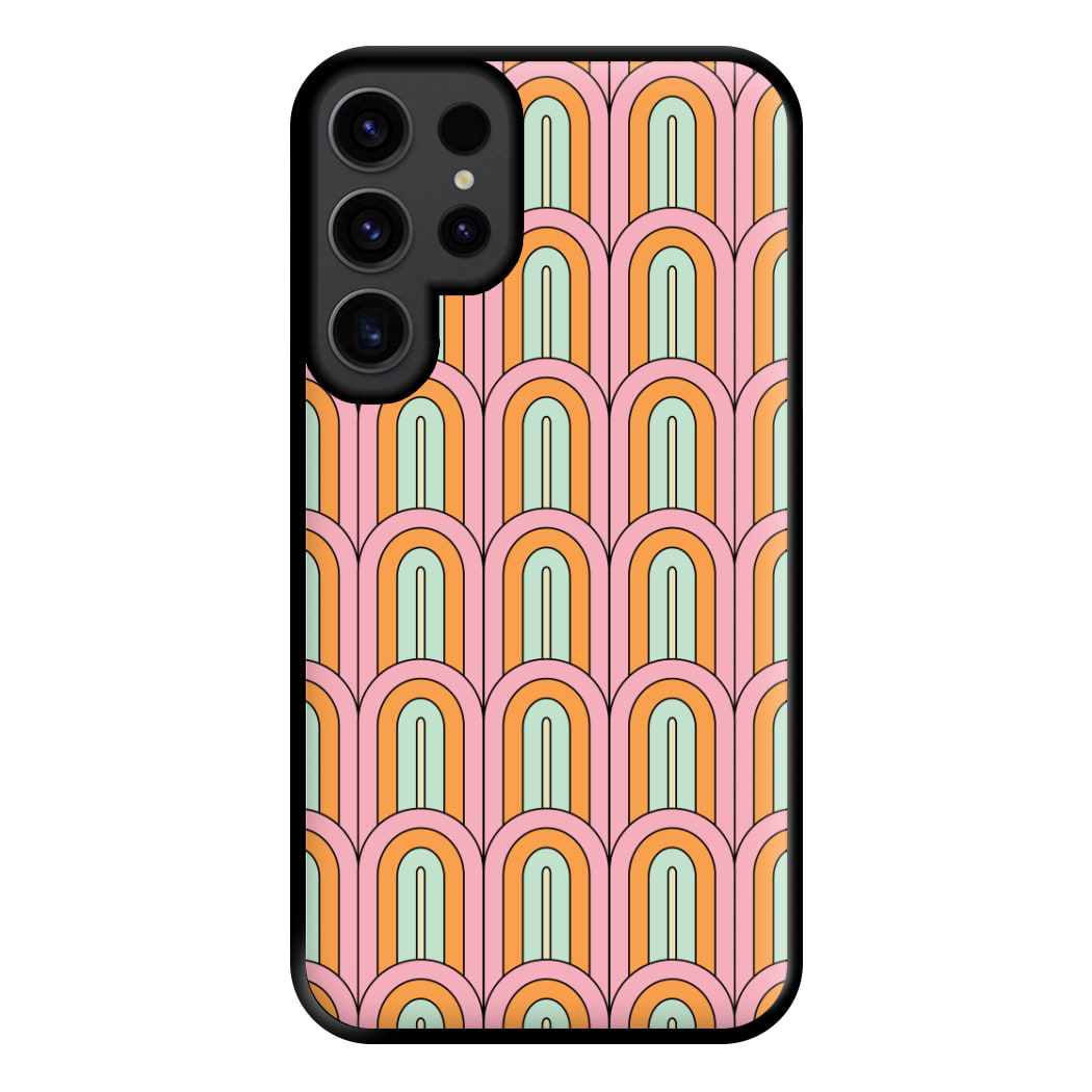 Pastel Retro Arches Pattern Phone Case for Galaxy S23 Ultra