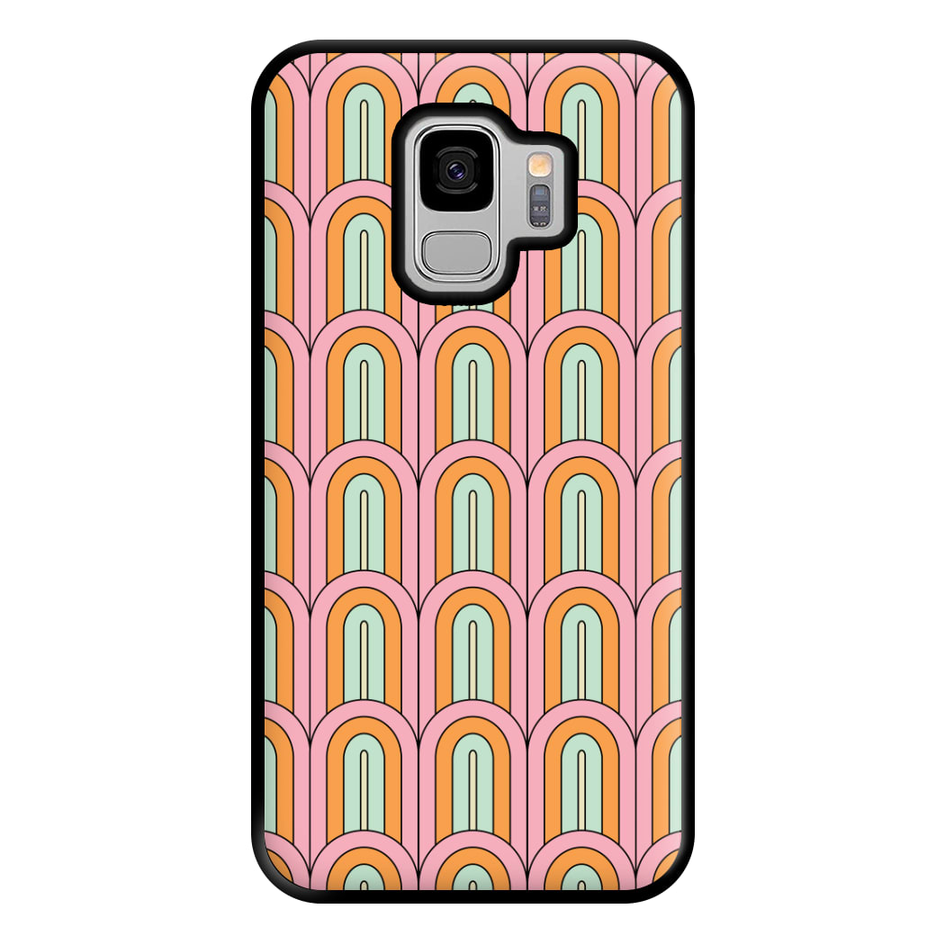 Pastel Retro Arches Pattern Phone Case for Galaxy S9 Plus