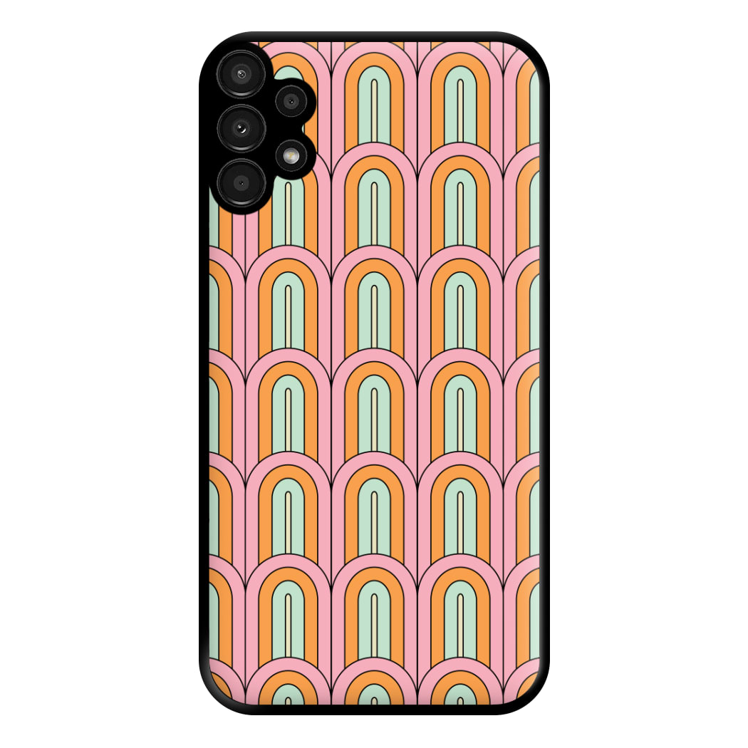 Pastel Retro Arches Pattern Phone Case for Galaxy A13