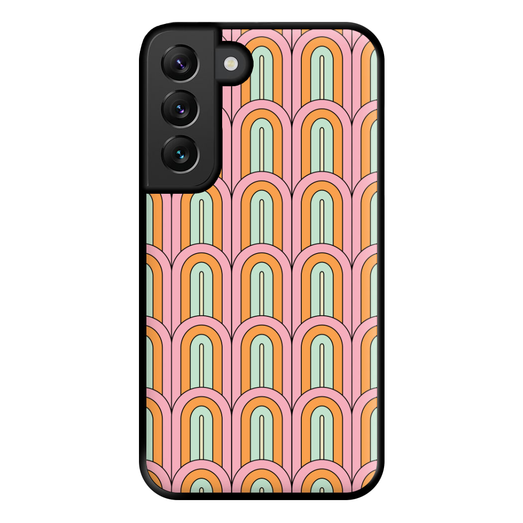 Pastel Retro Arches Pattern Phone Case for Galaxy S22 Plus
