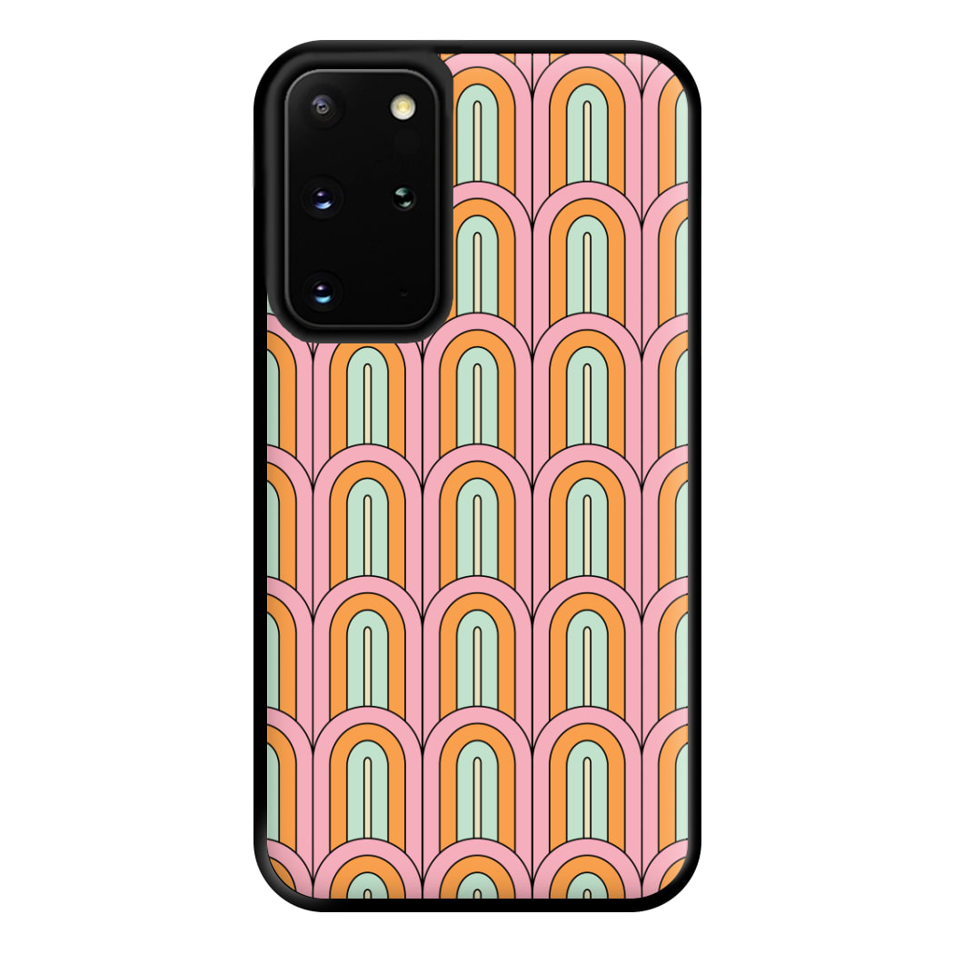 Pastel Retro Arches Pattern Phone Case for Galaxy S20 Plus
