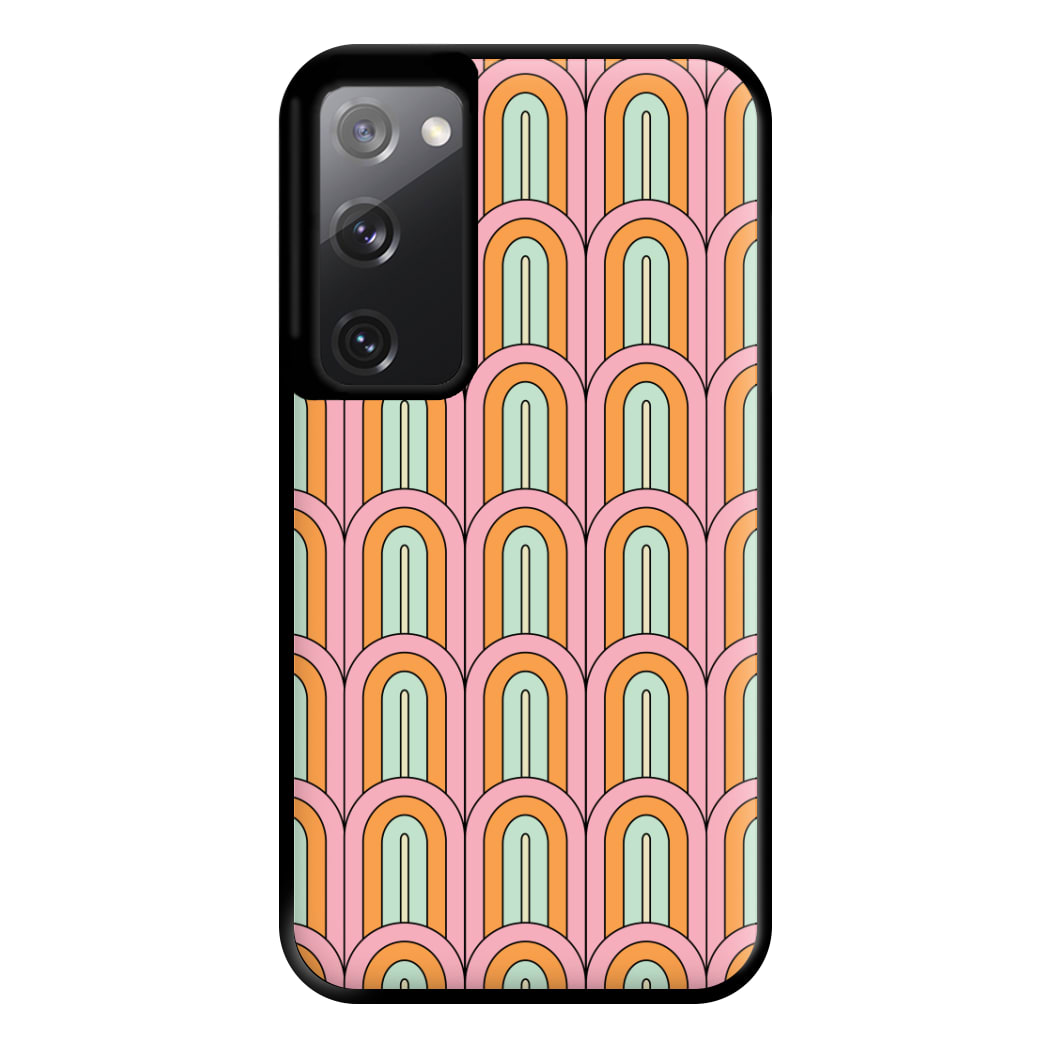 Pastel Retro Arches Pattern Phone Case for Galaxy S20FE