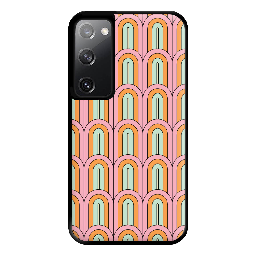 Pastel Retro Arches Pattern Phone Case for Galaxy S20