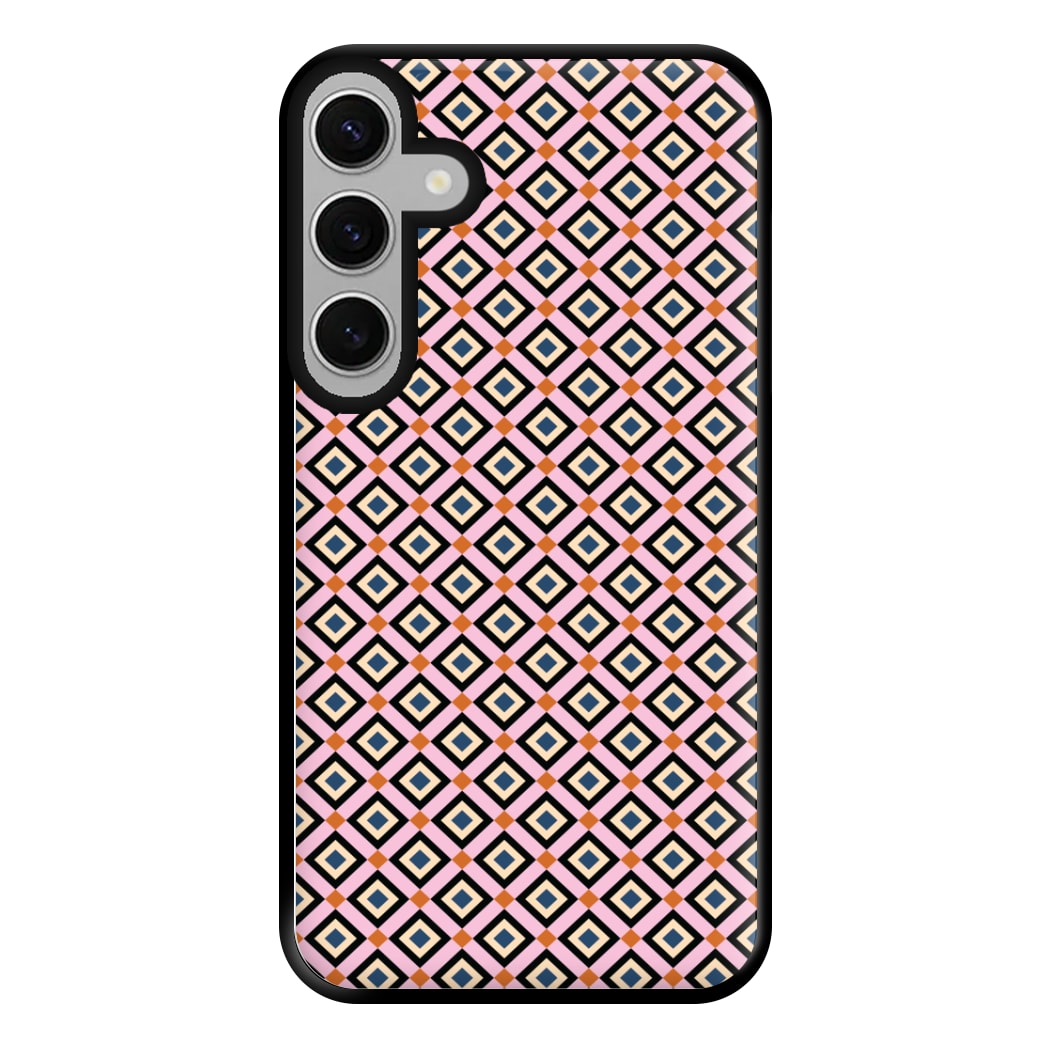 Retro Diamonds Pattern Phone Case for Galaxy S24FE