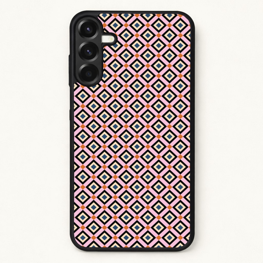 Retro Diamonds Pattern Phone Case for Galaxy A37