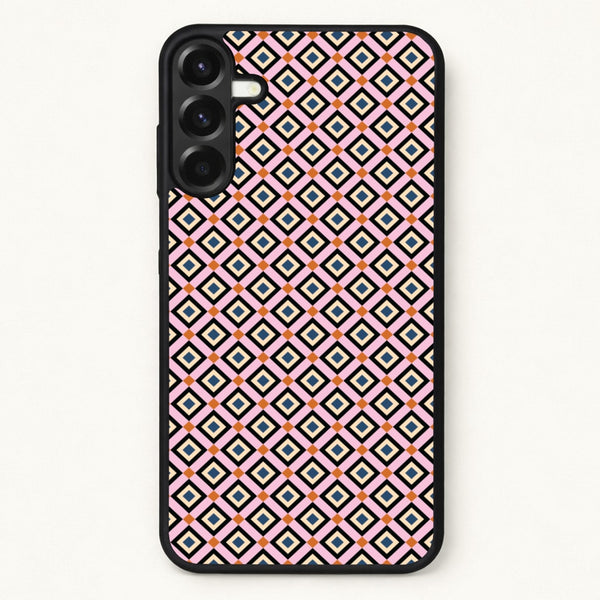 Retro Diamonds Pattern Phone Case for Galaxy A17