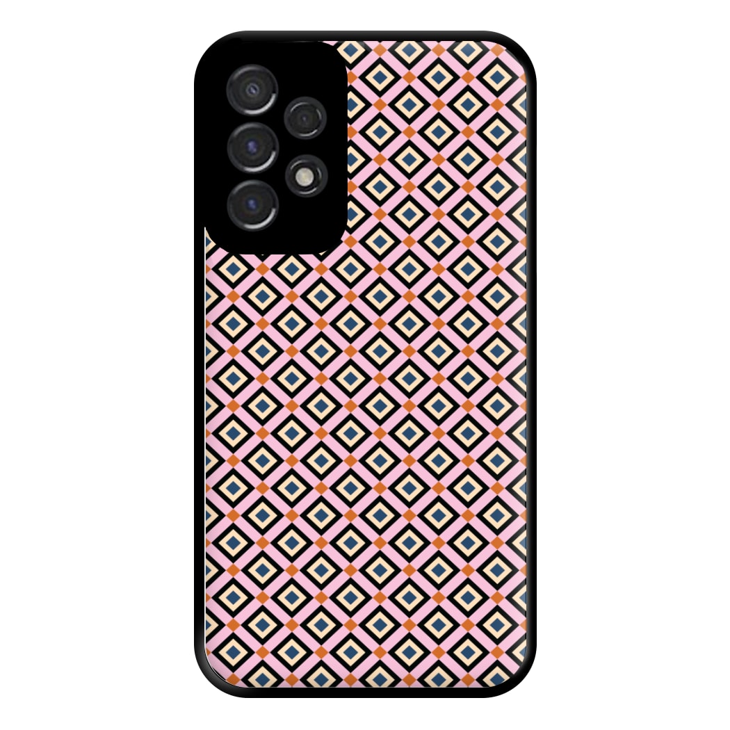 Retro Diamonds Pattern Phone Case for Galaxy A53
