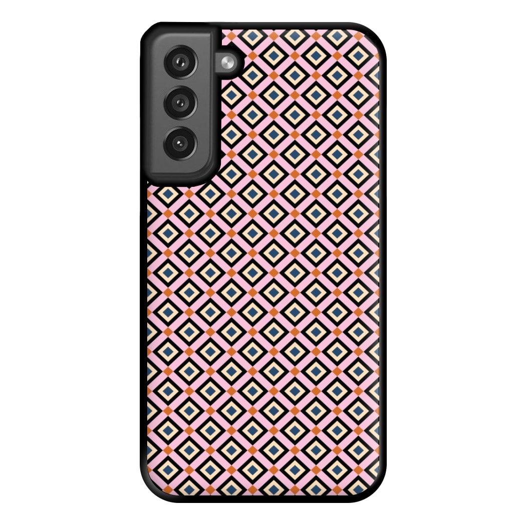 Retro Diamonds Pattern Phone Case for Galaxy S21FE