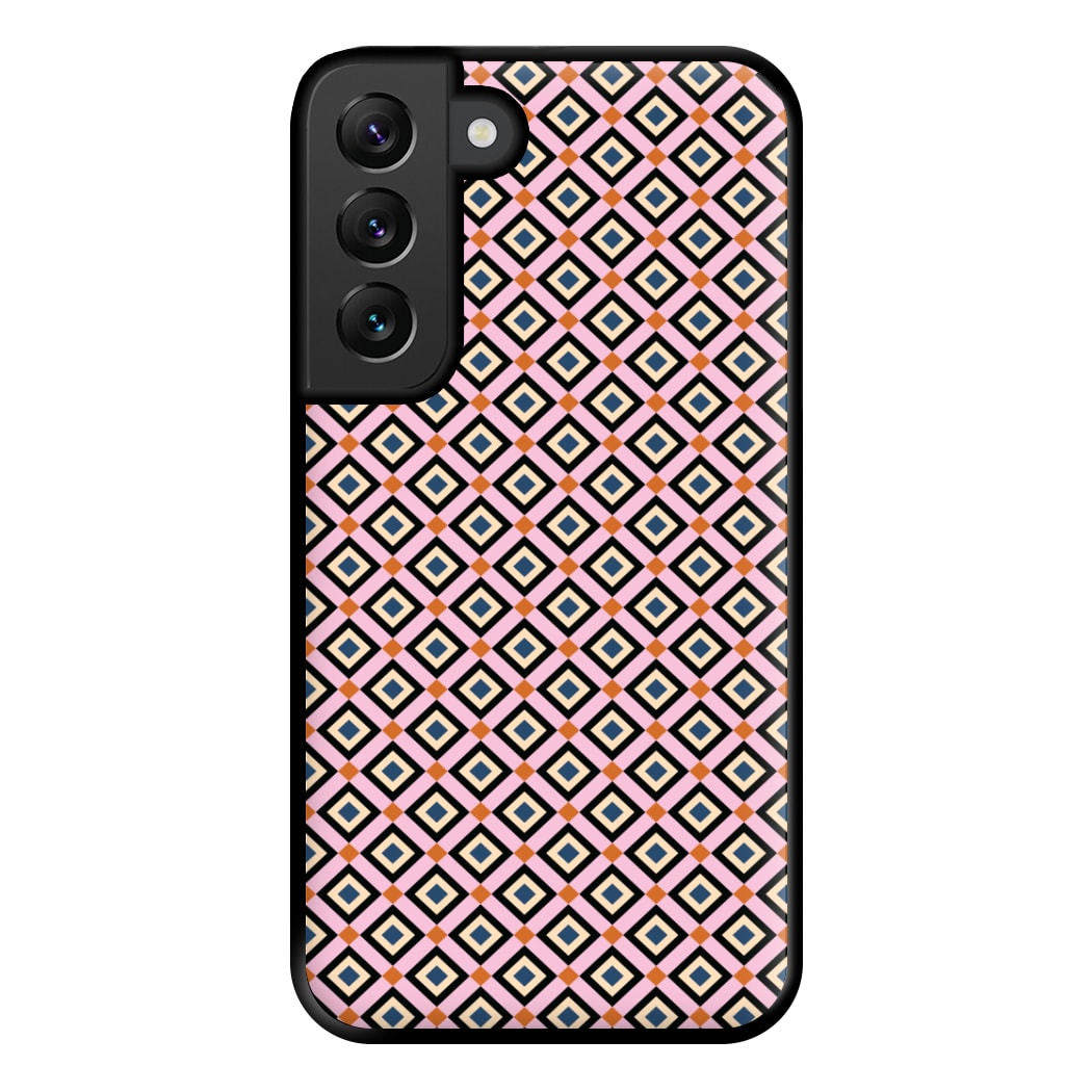Retro Diamonds Pattern Phone Case for Galaxy S22 Plus