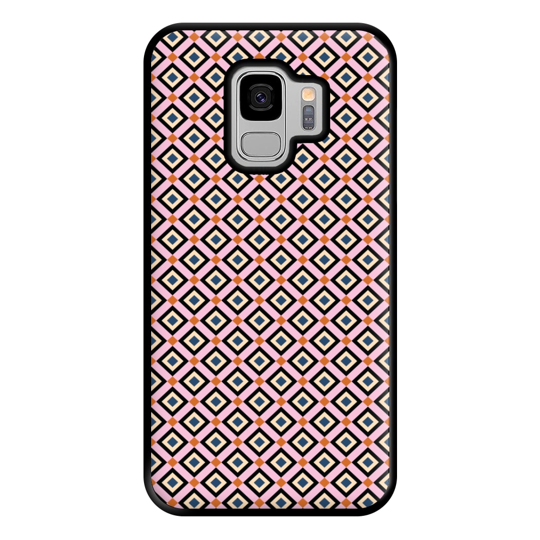 Retro Diamonds Pattern Phone Case for Galaxy S9 Plus