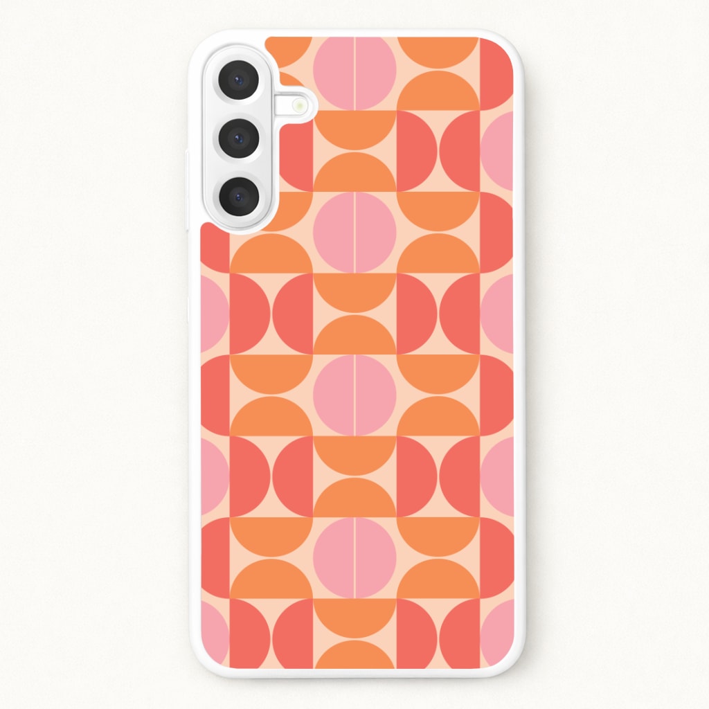 Retro Semi Circles Pattern Phone Case for Galaxy A17