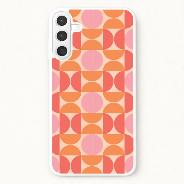 Retro Semi Circles Pattern Phone Case for Galaxy A17
