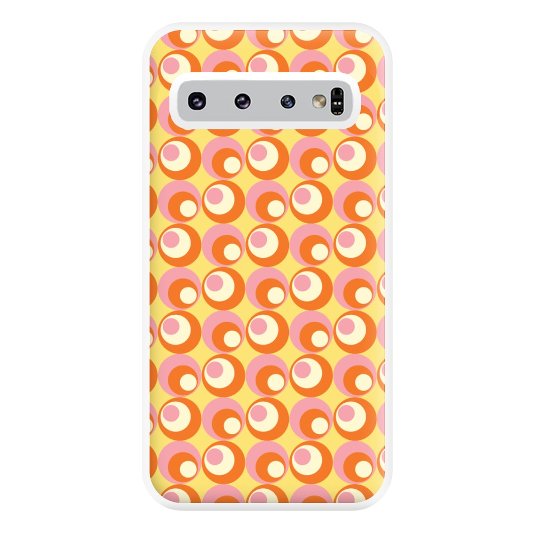 Colourful Circles Retro Pattern Phone Case for Galaxy S10 Plus