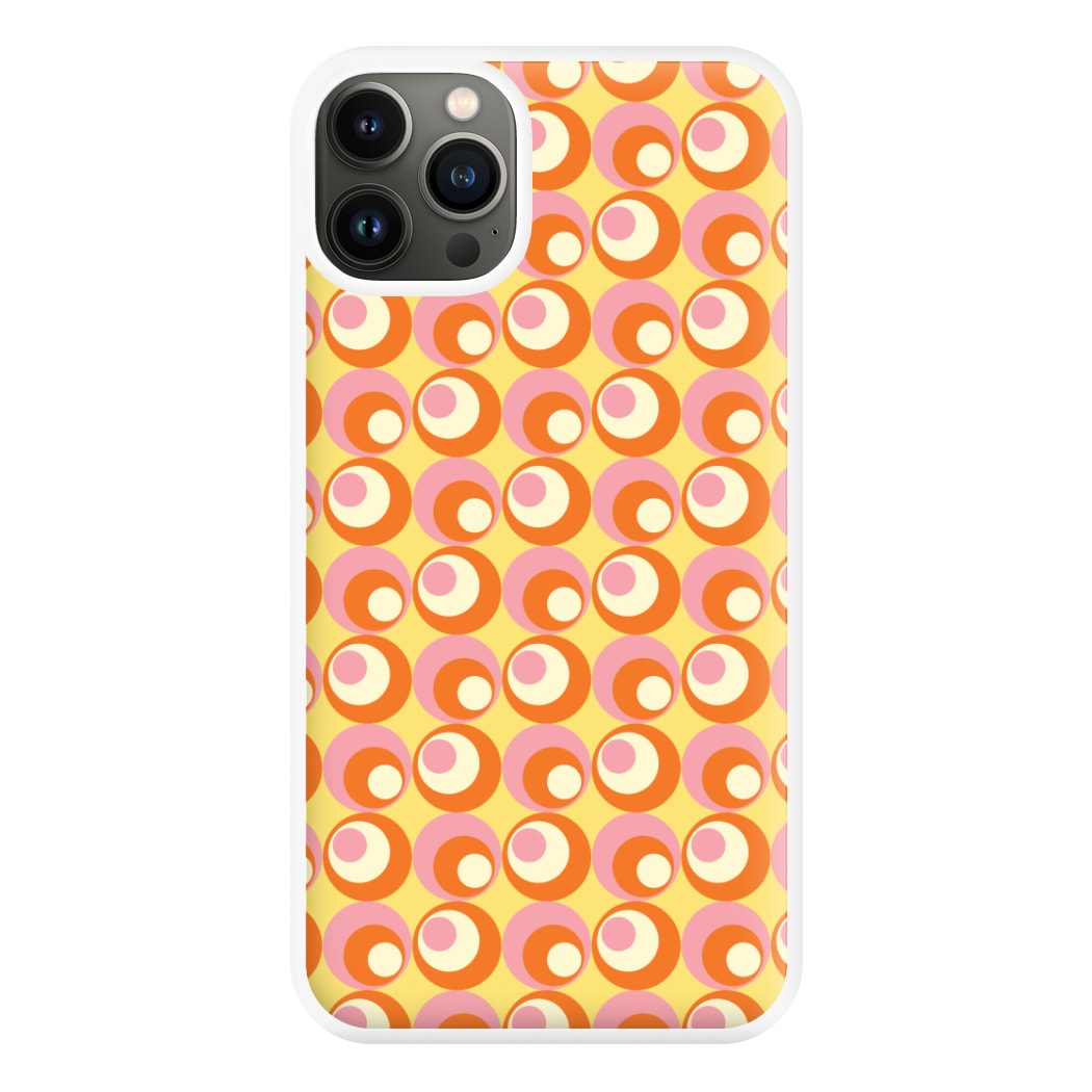 Colourful Circles Retro Pattern Phone Case for iPhone 13