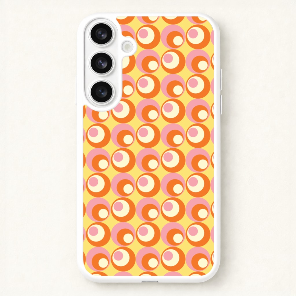 Colourful Circles Retro Pattern Phone Case for Galaxy S26 Plus
