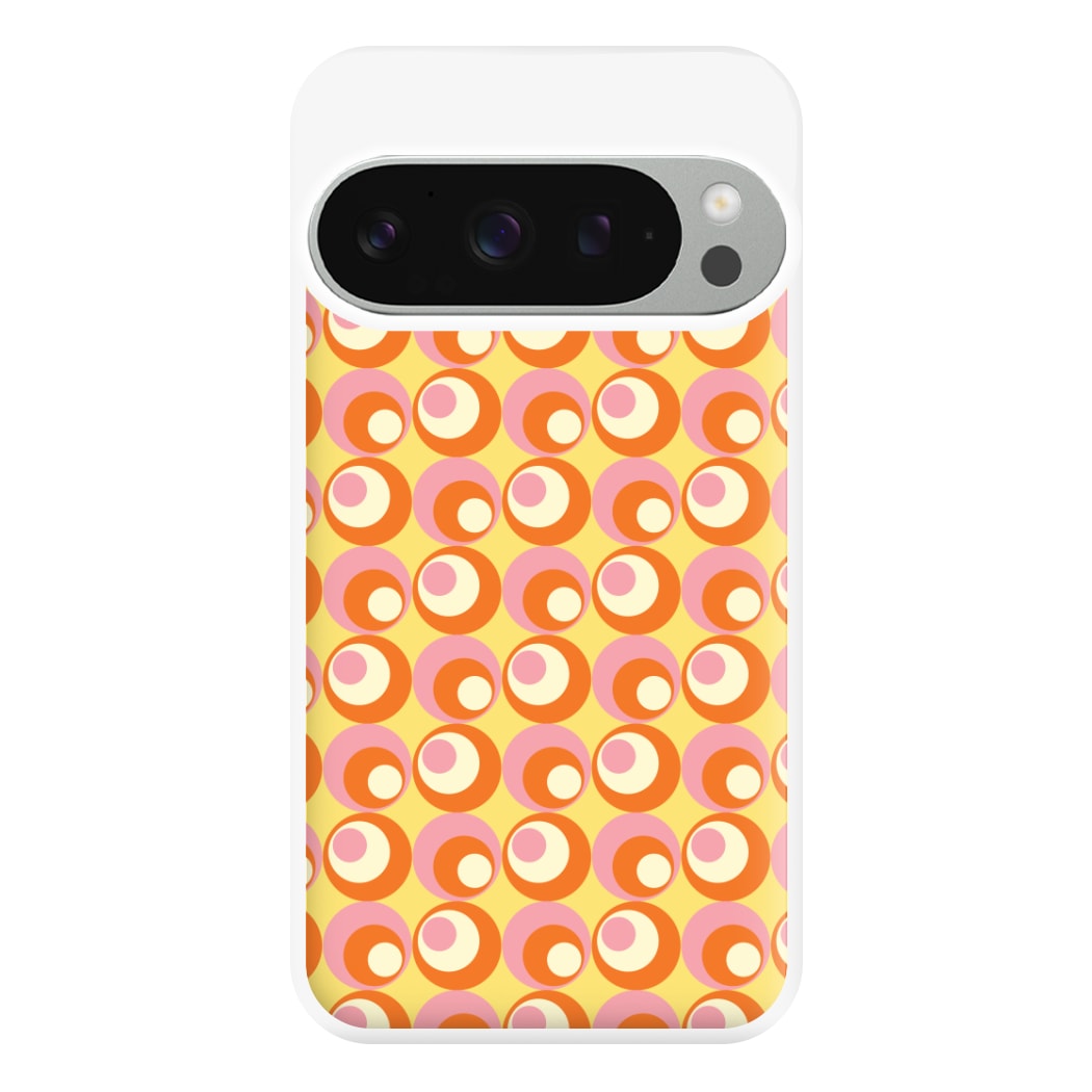 Colourful Circles Retro Pattern Phone Case for Google Pixel 9 Pro XL