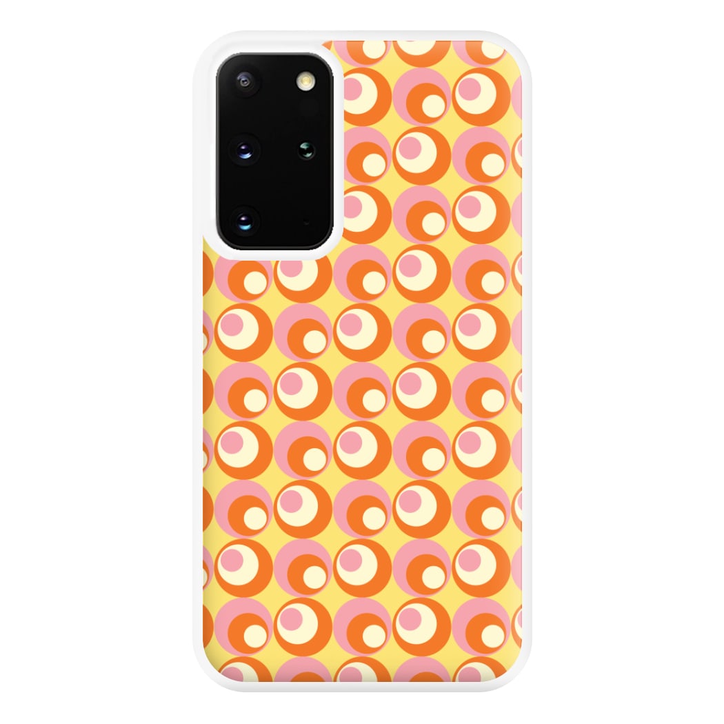 Colourful Circles Retro Pattern Phone Case for Galaxy S20 Plus
