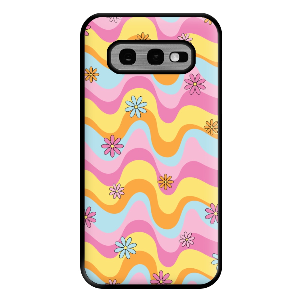 Summer Waves Retro Pattern Phone Case for Galaxy S10e