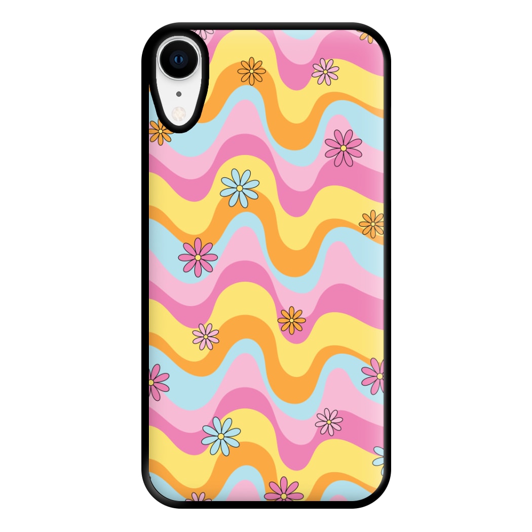Summer Waves Retro Pattern Phone Case for iPhone XR