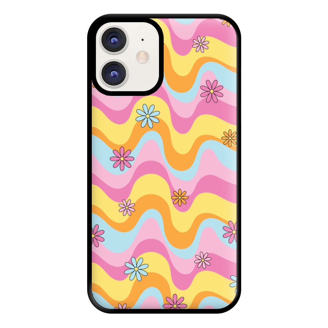 Summer Waves Retro Pattern Phone Case for iPhone 11
